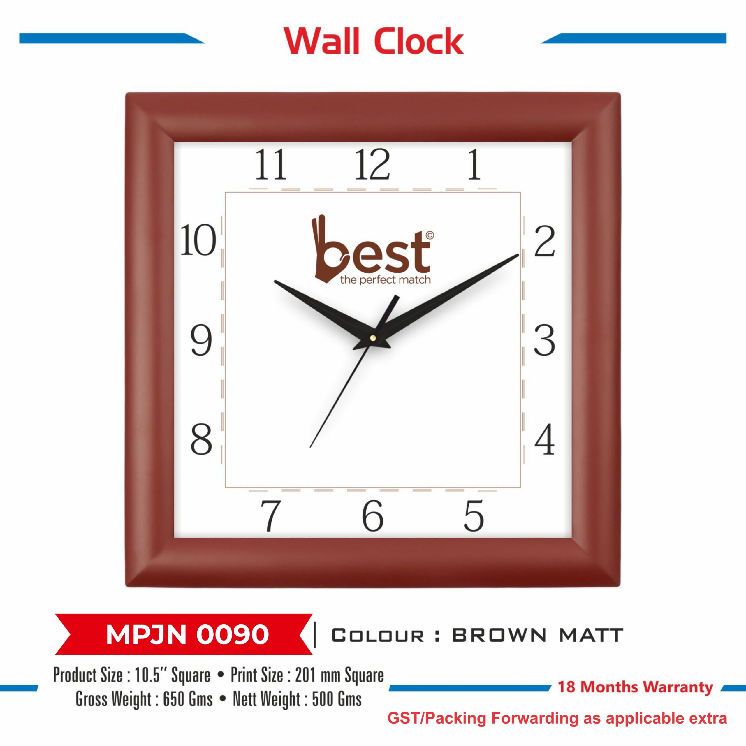 Wall Clock - Code : MPJN 0090