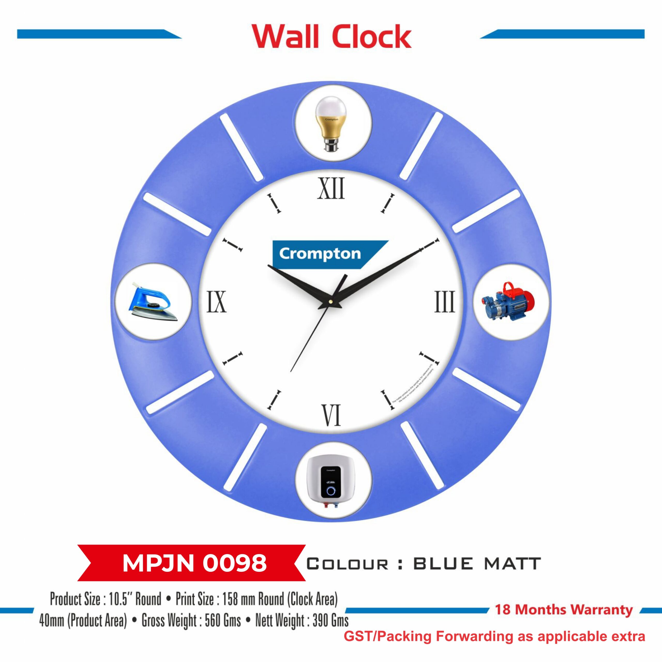 Wall Clock - Code : MPJN 0098