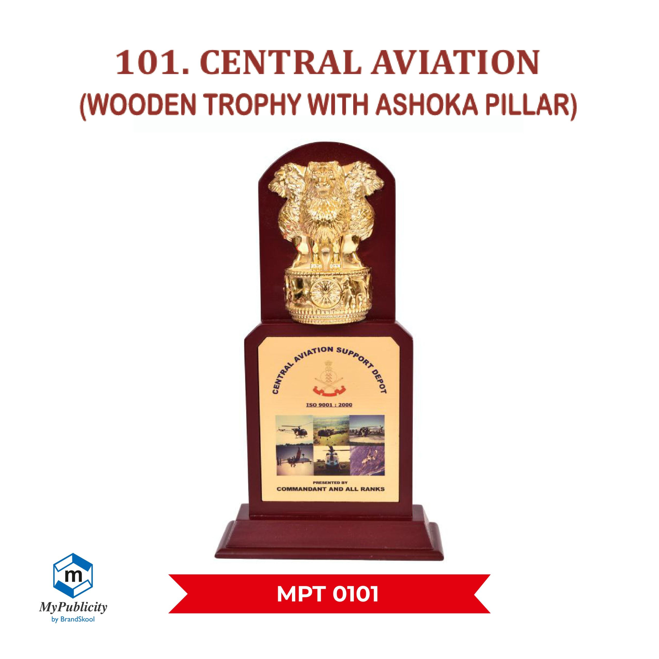 Wooden Trophy - Momento - Award - Code : MPT 0101