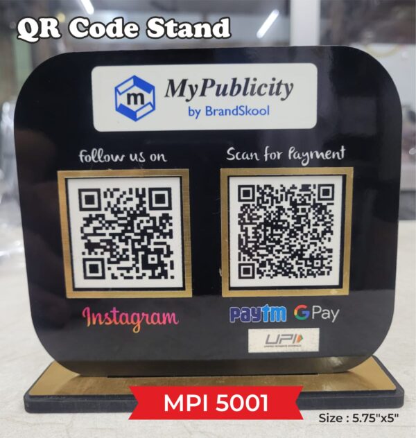 QR Code Stand (Wooden) - Code : MPI 5001