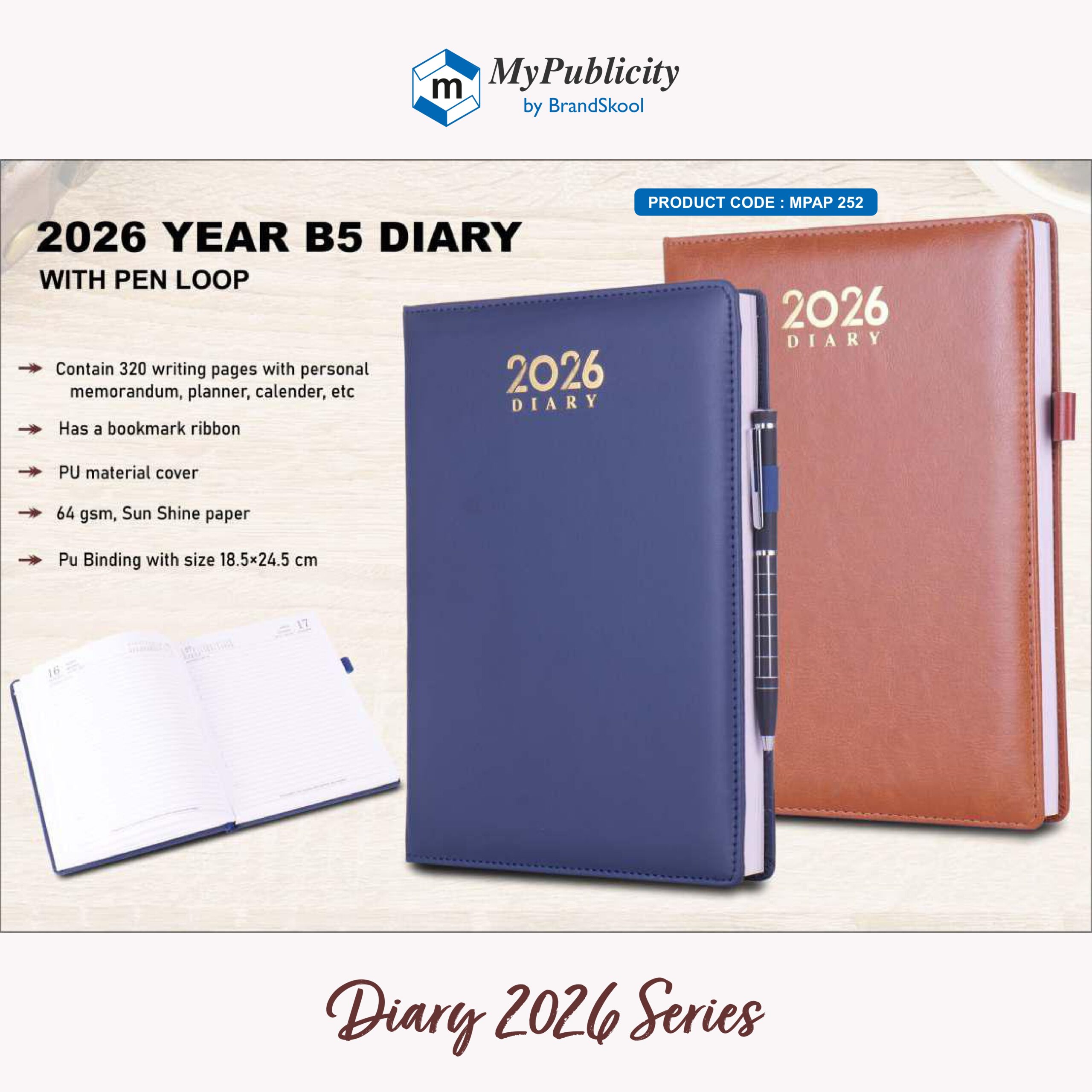 Diary 2026 - Code MPAP 252