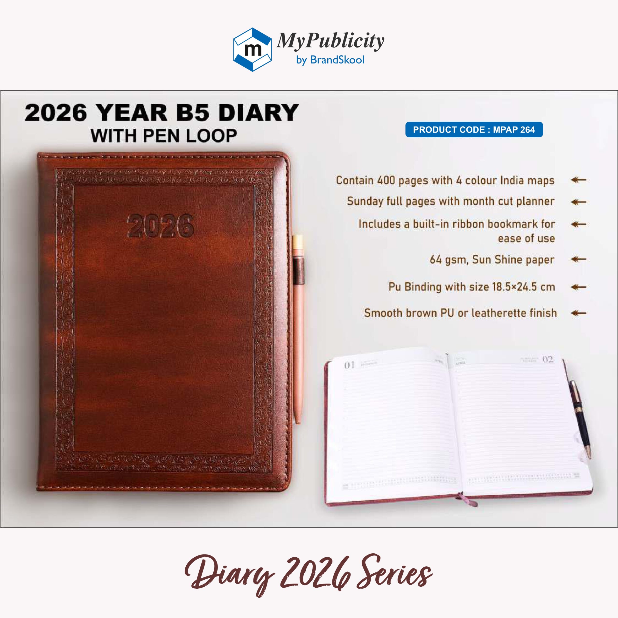 Diary 2026 - Code MPAP 264