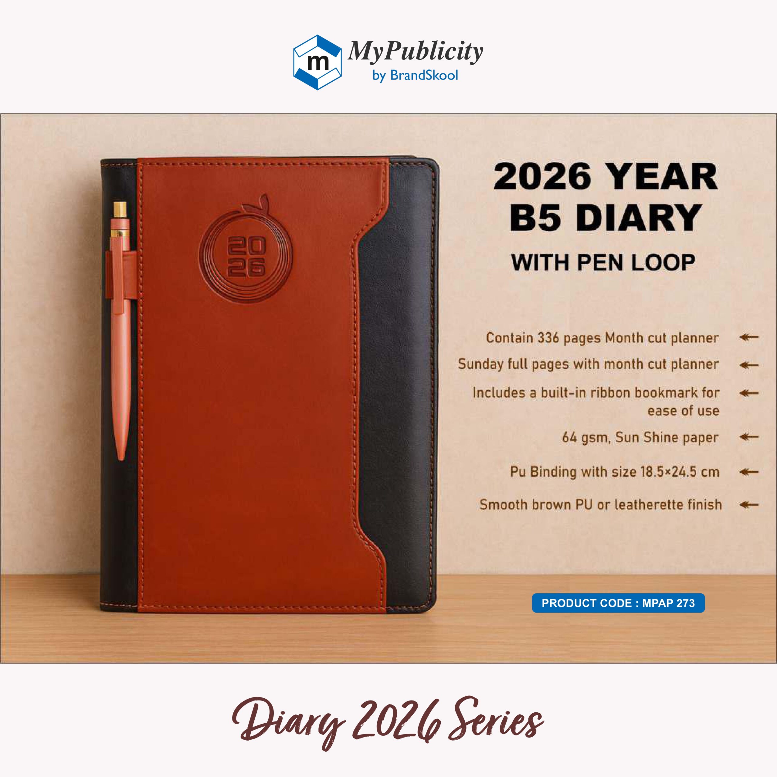 Diary 2026 - Code MPAP 273