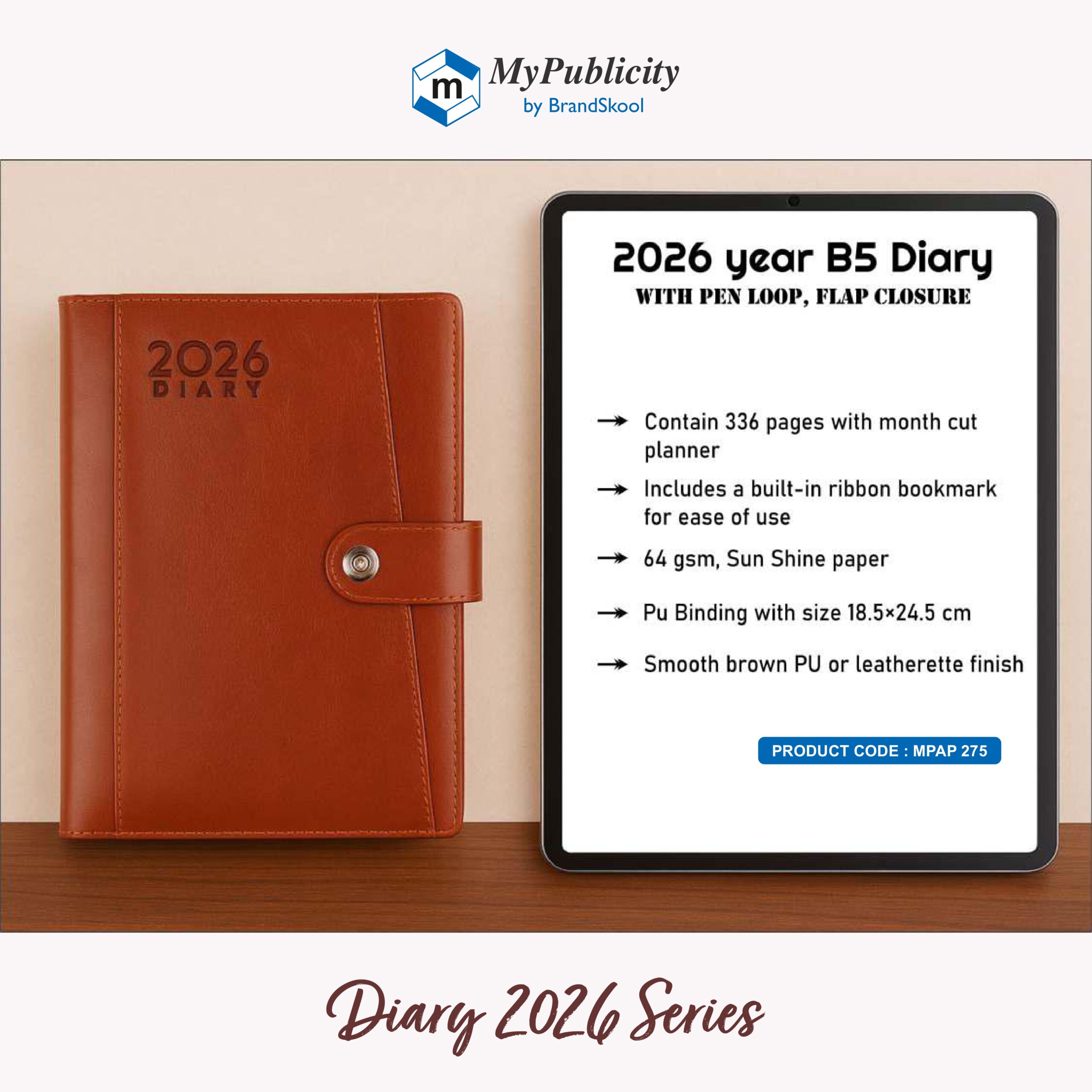 Diary 2026 - Code MPAP 275