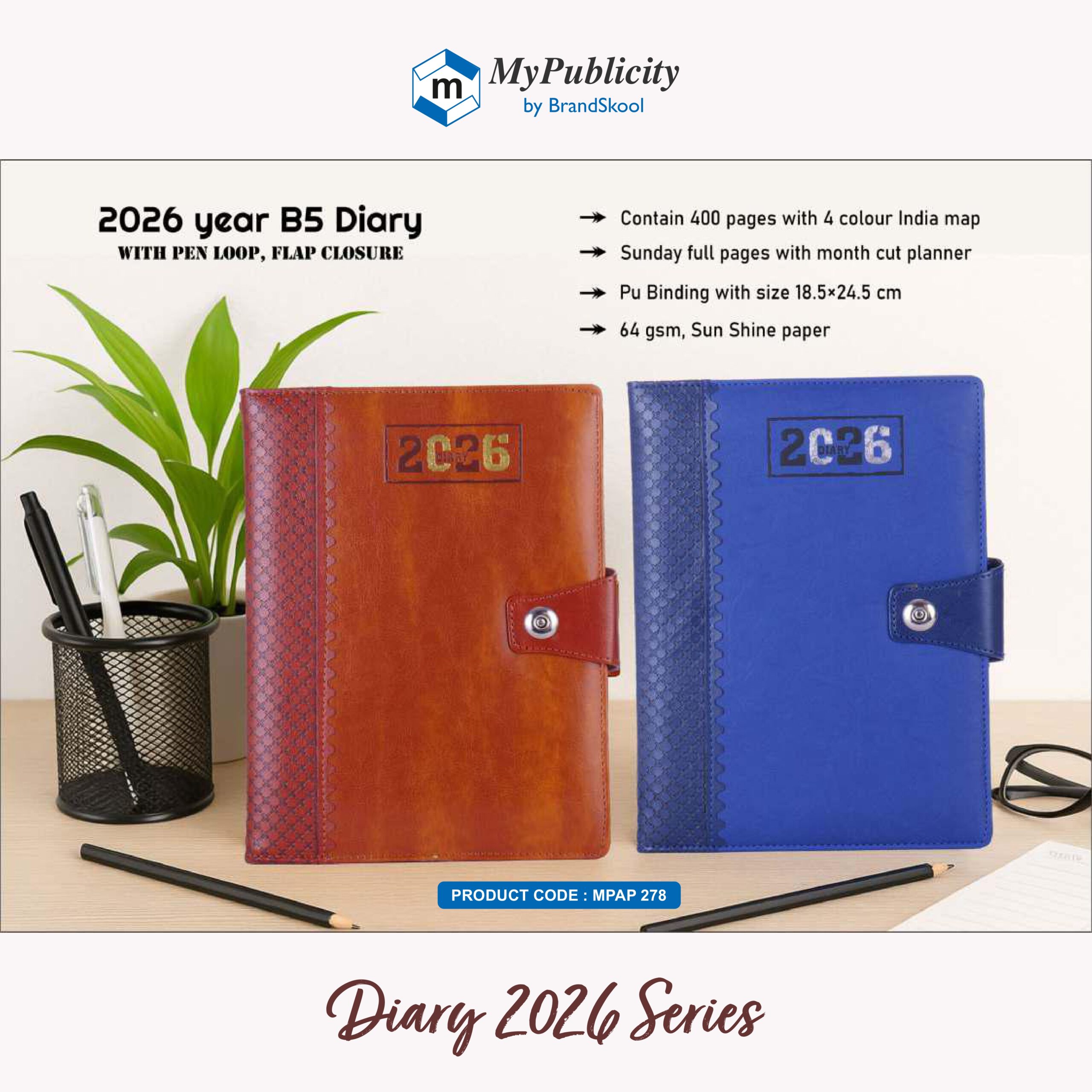 Diary 2026 - Code MPAP 278