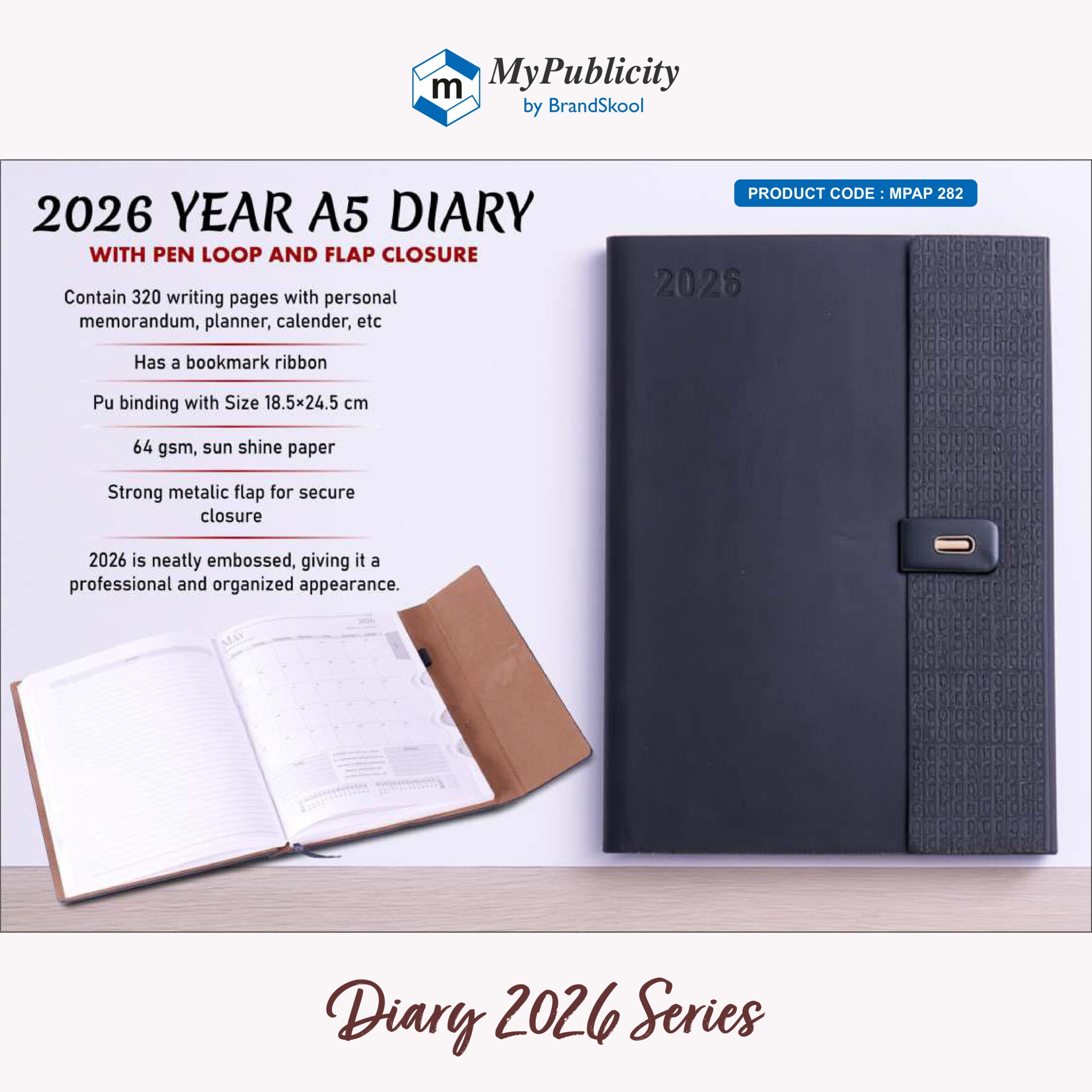 Diary 2026 - Code MPAP 282