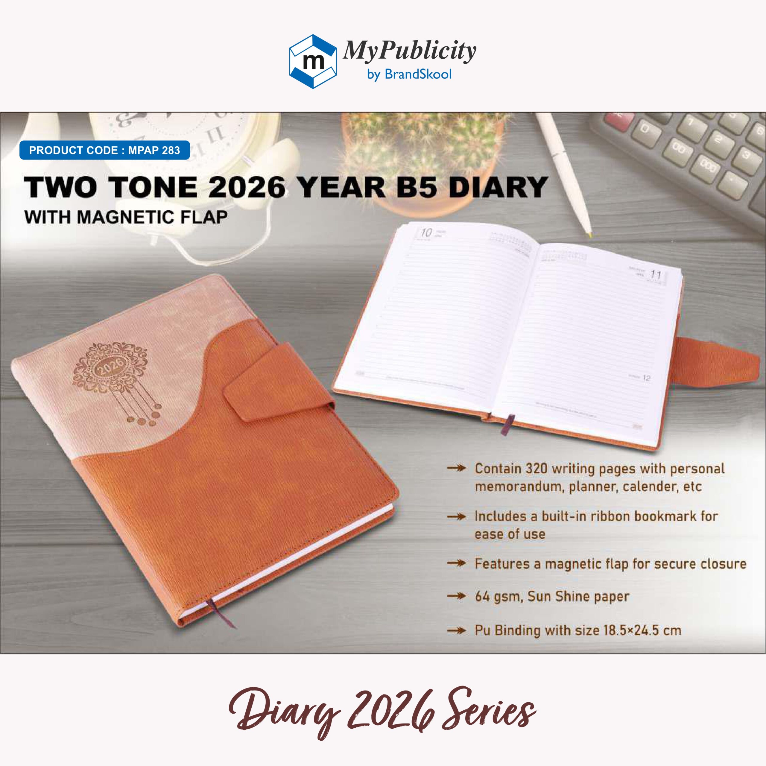 Diary 2026 - Code MPAP 283