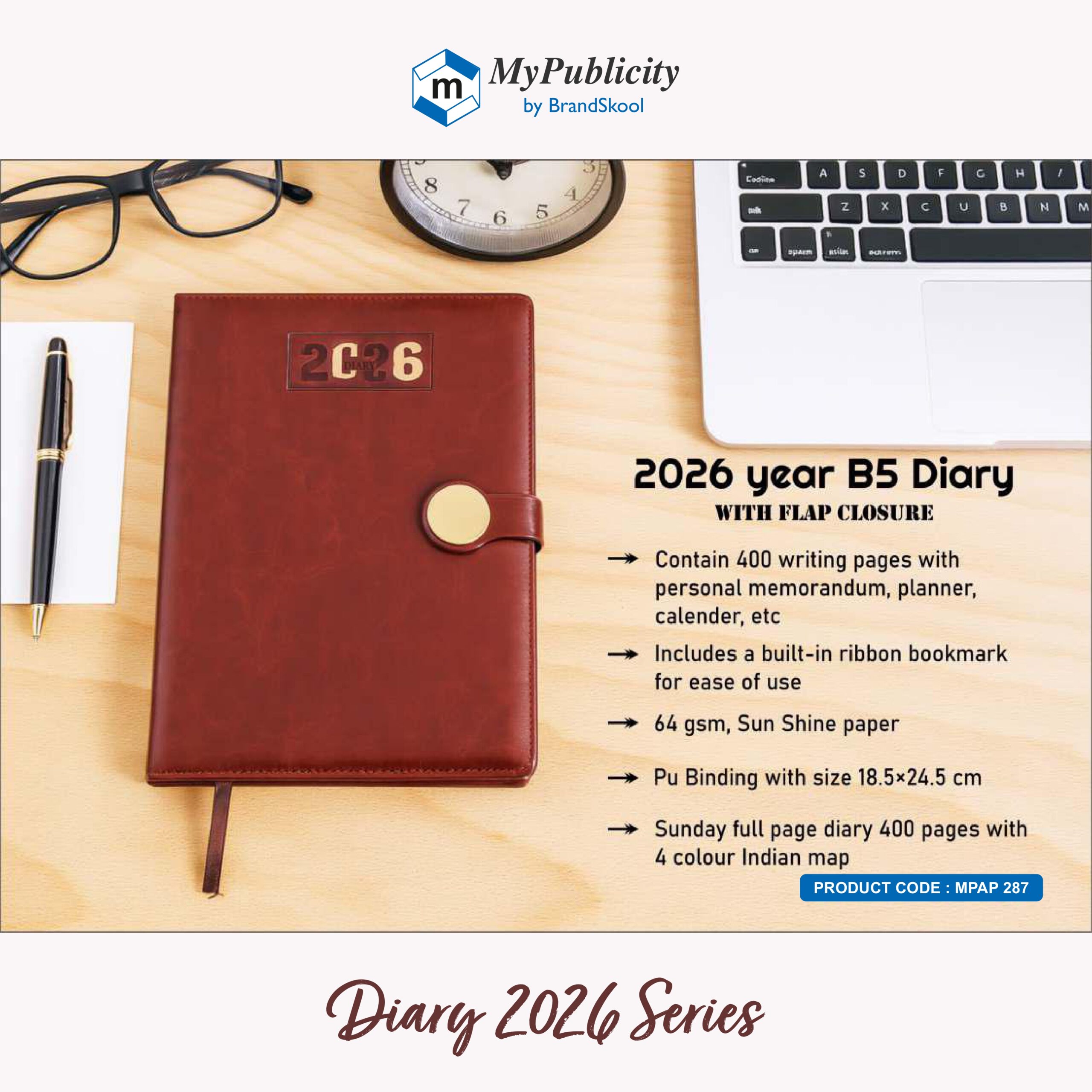 Diary 2026 - Code MPAP 287